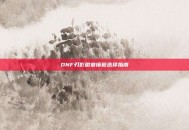 DNF刃影徽章镶嵌选择指南