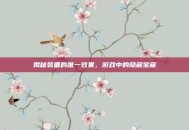 揭秘装备的唯一效果，游戏中的隐藏宝藏