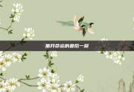 凿开命运的最后一层
