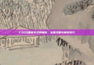 CSGO面板不见的困扰，全面攻略与解决技巧