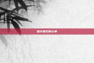 渔火照见的心事