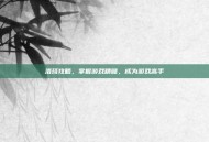 洛琦攻略，掌握游戏精髓，成为游戏高手