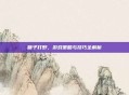 瞎子打野，游戏策略与技巧全解析