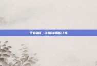 王者荣耀，探索你的段位之旅