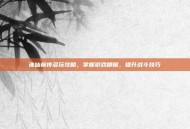 诛仙前传多玩攻略，掌握游戏精髓，提升战斗技巧