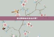 梦幻西游点卡怎么计费？