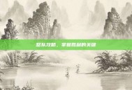 怒队攻略，掌握胜利的关键