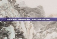 DNF女圣骑士1级刷图加点指南，职业核心策略与技巧解析
