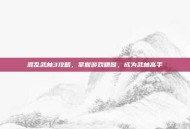 混乱武林3攻略，掌握游戏精髓，成为武林高手