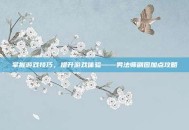 掌握游戏技巧，提升游戏体验——男法师刷图加点攻略