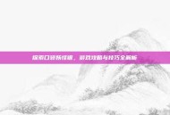 探索口袋妖怪银，游戏攻略与技巧全解析
