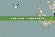 掌握游戏新技能，气息腰带的全面攻略