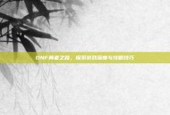 DNF勇者之路，探索游戏深度与攻略技巧