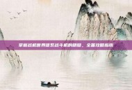 掌握战机世界德系战斗机的精髓，全面攻略指南