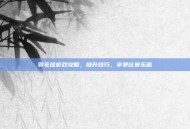 羽毛球游戏攻略，提升技巧，享受比赛乐趣