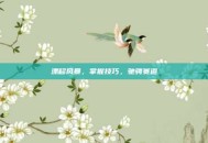 漂移风暴，掌握技巧，驰骋赛道