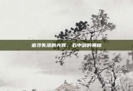 追寻失落的光辉，石中剑的奥秘