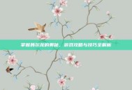 掌握聂尔龙的奥秘，游戏攻略与技巧全解析