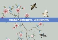 掌握血魔天赋加点的艺术，游戏攻略与技巧