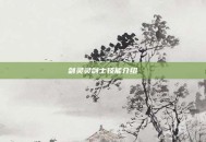 剑灵灵剑士技能介绍