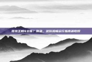 哥特王朝4卡顿？别急，这份流畅运行指南请收好