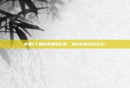 掌握CF最新等级军衔表，提升你的游戏实力！