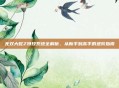无双大蛇Z特技系统全解析，从新手到高手的进阶指南