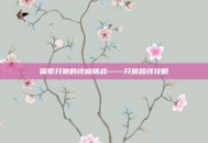 探索只狼的终极挑战——只狼路线攻略