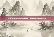 剑灵道具商城深度解析，如何高效利用资源