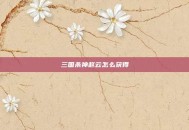 三国杀神赵云怎么获得