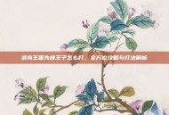 洛克王国先锋王子怎么打，全方位攻略与打法解析