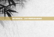 独行侠的征途，DNF单刷职业终极指南