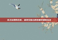 龙之谷团购仓库，省钱又省心的装备存储新玩法