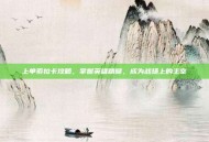 上单索拉卡攻略，掌握英雄精髓，成为战场上的主宰