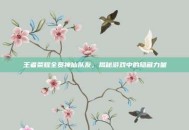 王者荣耀全员神仙队友，揭秘游戏中的隐藏力量