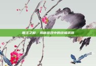 霸王之枪，揭秘游戏中的终极武器