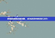 掌握盲僧的终极攻略，成为游戏中的无影之刃！