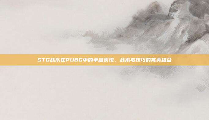 STG战队在PUBG中的卓越表现,战术与技巧的完美结合