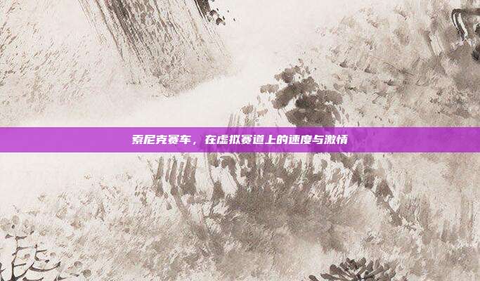 索尼克赛车，在虚拟赛道上的速度与激情