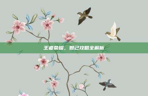 王者荣耀，妲己攻略全解析