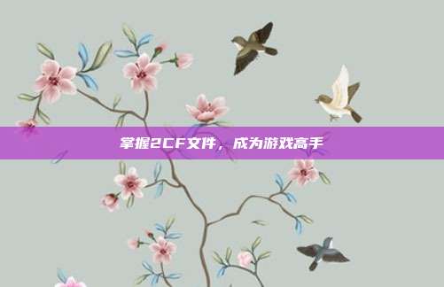 掌握2CF文件，成为游戏高手