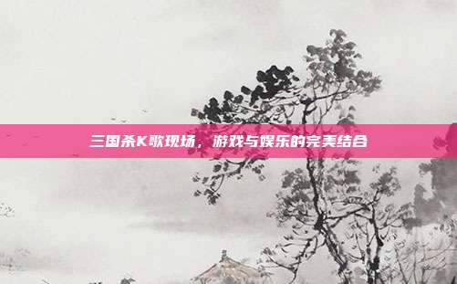 三国杀K歌现场，游戏与娱乐的完美结合