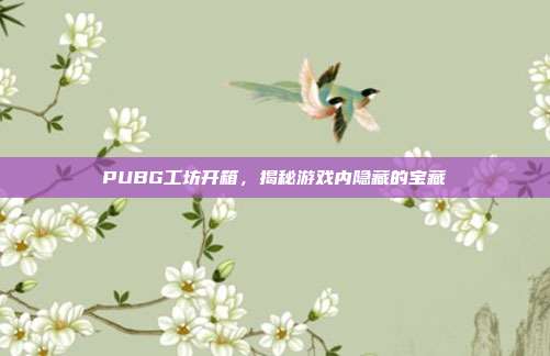 PUBG工坊开箱，揭秘游戏内隐藏的宝藏