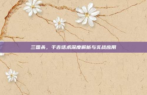 三国杀,于吉话术深度解析与实战应用