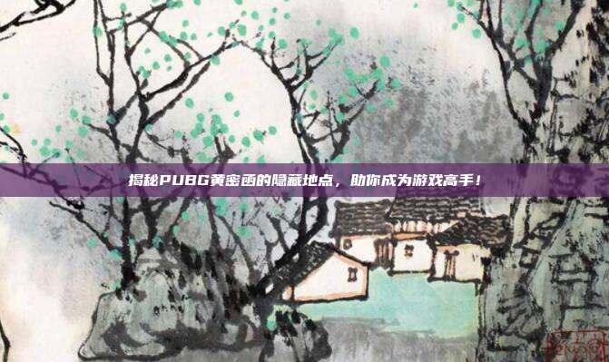 揭秘PUBG黄密函的隐藏地点,助你成为游戏高手!