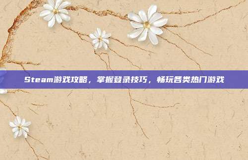 Steam游戏攻略,掌握登录技巧,畅玩各类热门游戏