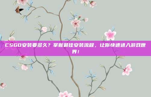 CSGO安装要多久?掌握最佳安装流程,让你快速进入游戏世界!