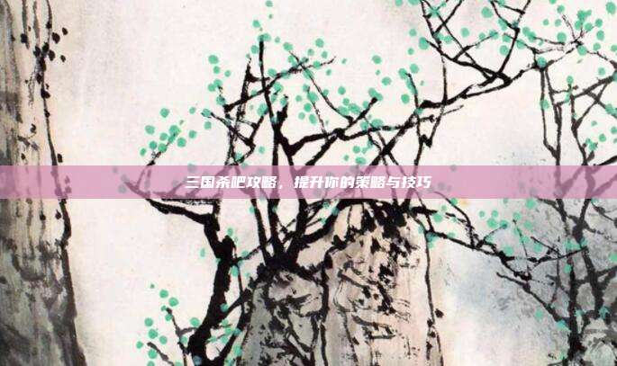 三国杀吧攻略，提升你的策略与技巧