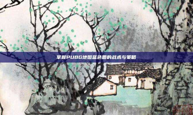 掌握PUBG地图蓝色圈的战术与策略