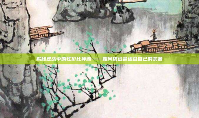 揭秘逆战中的性价比神器——如何挑选最适合自己的装备